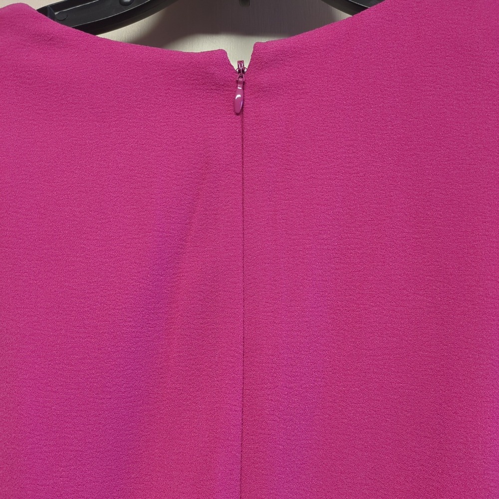 Dress the Population Catalina V Neck Fit and Flair Dress XL Bright Fuschia Party - Picture 8 of 9